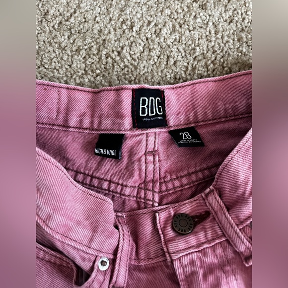 High wide pink jeans from urban outfitters - Picture 8 of 8